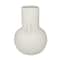 CosmoLiving by Cosmopolitan White Ceramic Modern Vase, 8" x 11"